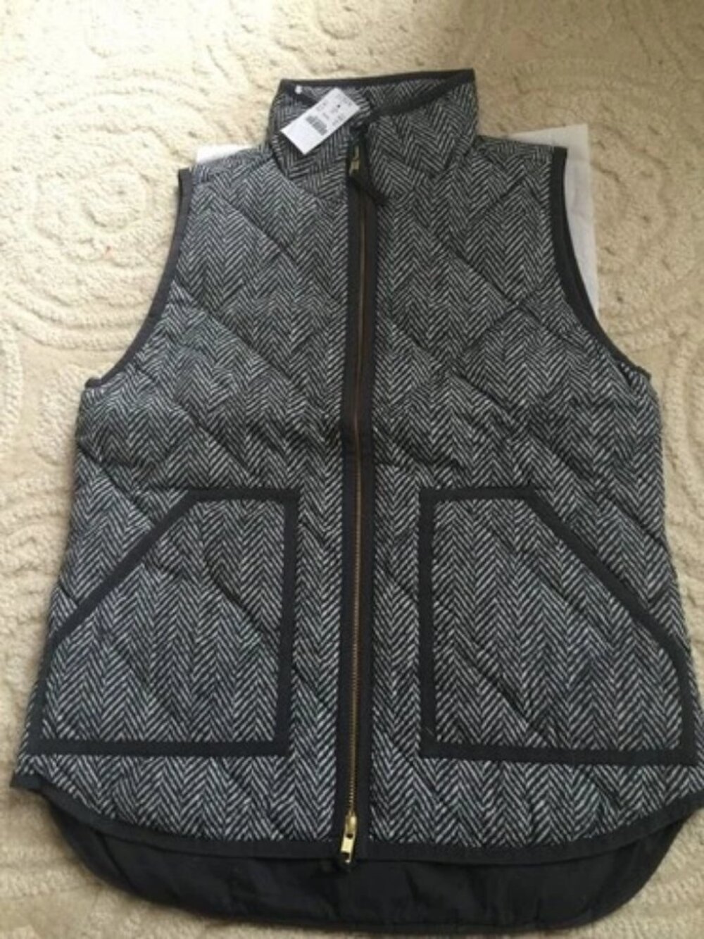 J.Crew Quilted Puffer Vest Size XS NWT